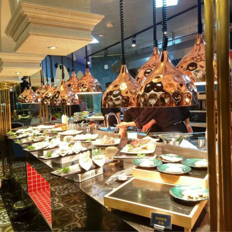 DecorBites™ Electric Telescopic Heat Lamp for Food Preservation in Restaurants