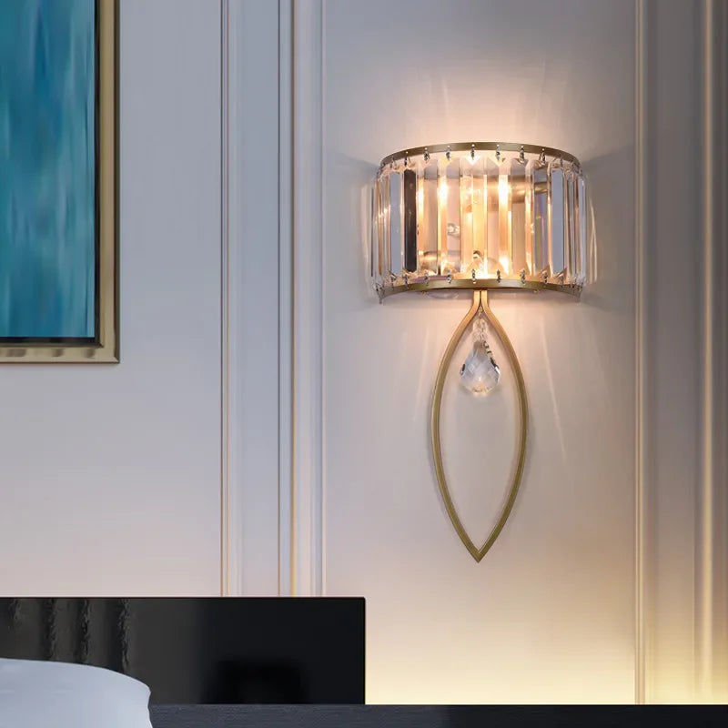 DecorBites™ Crystal LED Wall Lamp for Living Room Bedroom Corridor Sconce