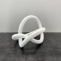 DecorBites™ Gold Ring Knot Geometric Resin Ornaments Handmade Art Decor Figurines