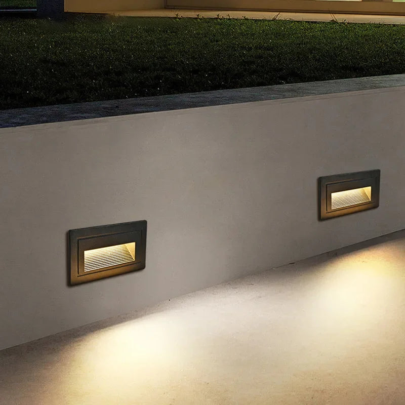 DecorBites™ LED Embedded Wall Light for Outdoor Step&Stair, IP65 Waterproof Recessed Wall Lamp