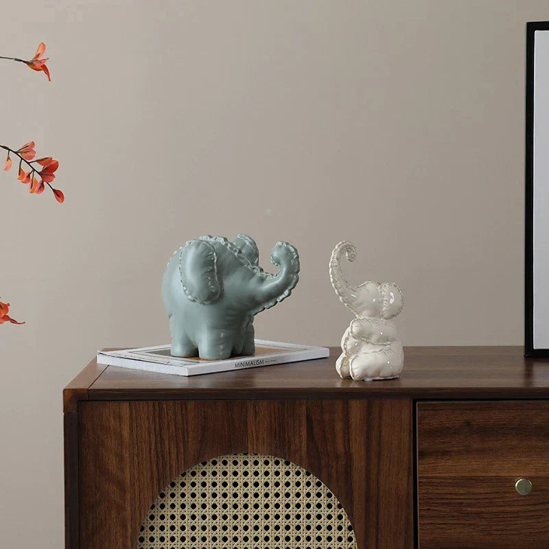 DecorBites™ Elephant Abstract Bubble Sculpture Home Decor Figurine