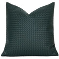DecorBites™ Geometric Faux Leather Throw Pillow Cover - Modern Luxury Pillowcase