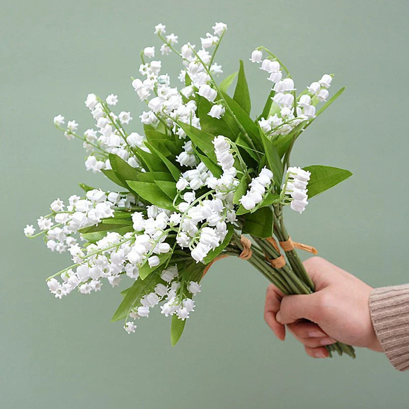 DecorBites™ Bellflower Artificial Flowers Handmade Home Wedding Decoration Bouquet