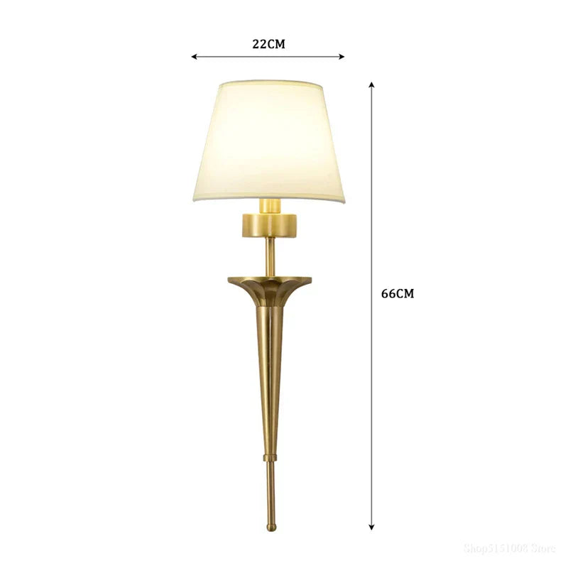 DecorBites™ Copper Wall Lamp: Bedroom Living Room LED Light Classic Home Decor