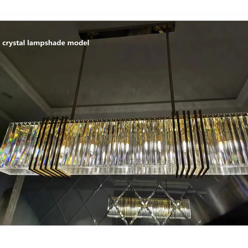 DecorBites™ Gold Lustre Steel Pendant Light Luxury Dining Room LED Fixture