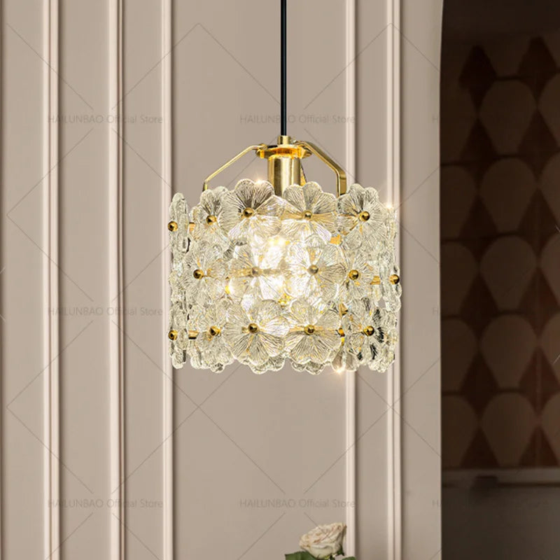 DecorBites™ French Light Luxury Bedroom Chandelier Cream Style Romantic Garden Decor