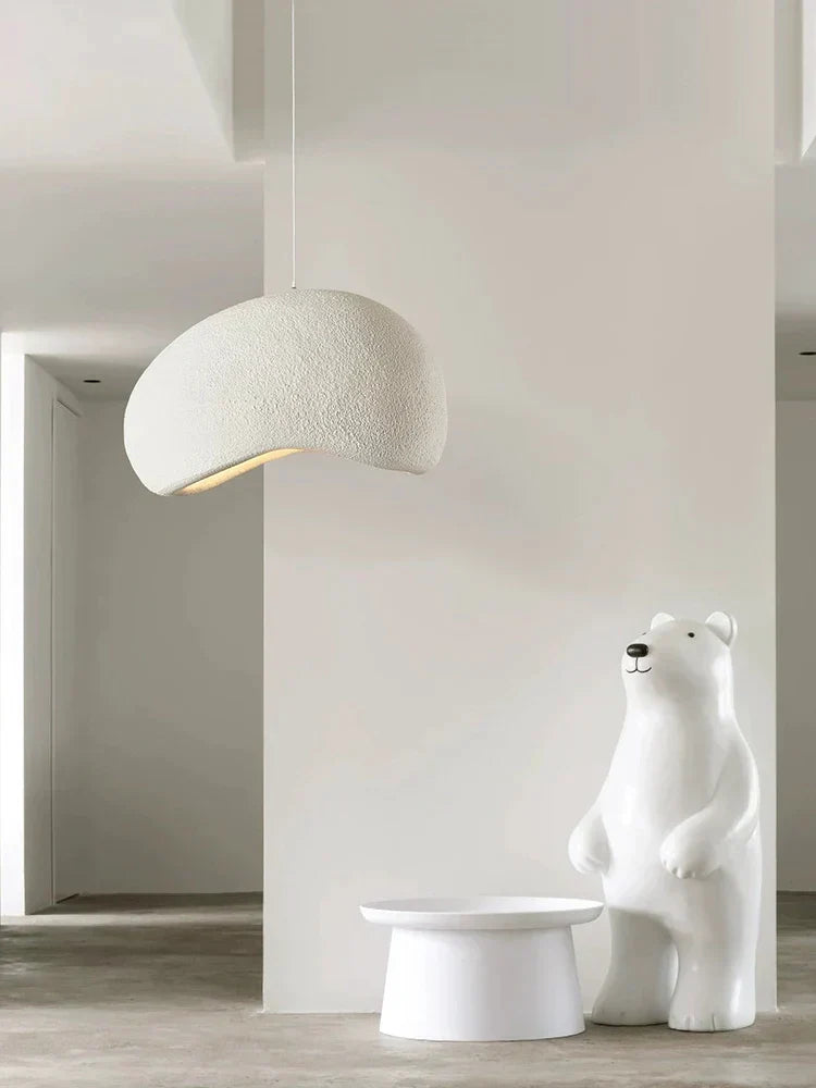 DecorBites™ Cream Style Cloud Chandelier Cement LED Pendant Lamp - Modern Hanging Light