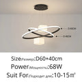 DecorBites™ LED Chandelier: Modern White Hanging Light for Living Room Kitchen, Indoor Decor Lamps