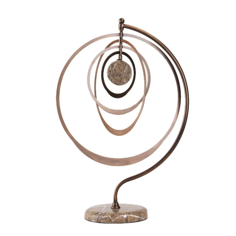 DecorBites™ Geometric Sphere Pendant Metal Figurine Home Decor Accessory