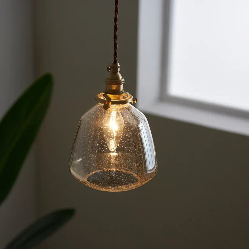 DecorBites™ Glass LED Pendant Lamp for Home Indoor Lighting, Nordic Modern Hanglamp