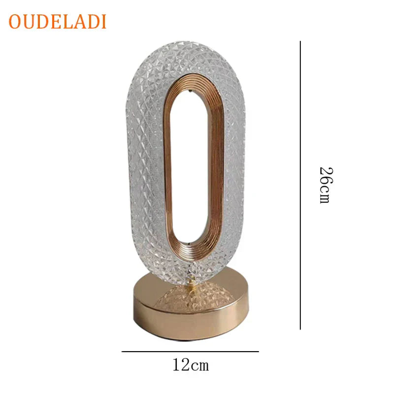 DecorBites™ Crystal Bedroom Table Lamp: Romantic LED Atmosphere, Creative Design