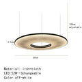 DecorBites™ Dix Iris Pendant Light Fabric Round Ring Aesthetics Art Decor Light