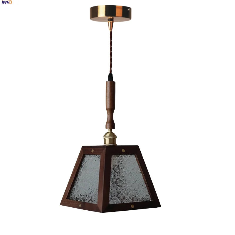 DecorBites™ Glass LED Pendant Lamp Copper Socket for Dining Living Room Decor