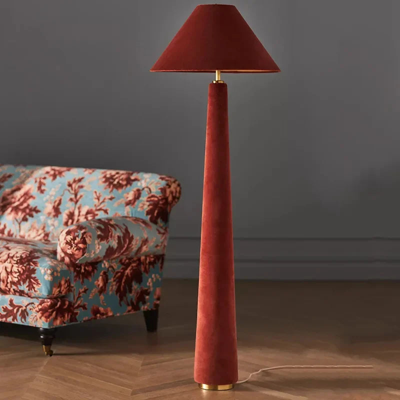 DecorBites™ Cotton Velvet Floor Lamp LED E27 Modern Light Fixtures for Living Room
