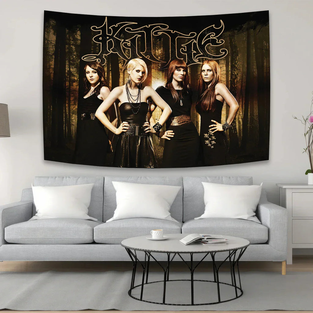 DecorBites™ Kitties Tapestry Wall Art Poster for Music Lovers & Boho Home Decor
