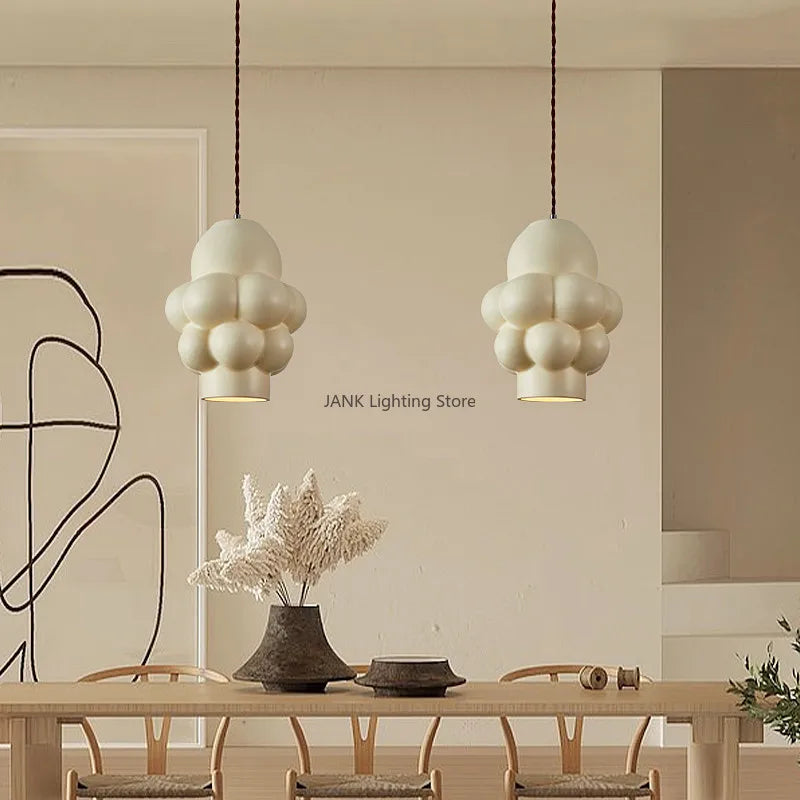 DecorBites™ French Creamy Wind LED Chandelier for Dining Room Home Decor Lighting