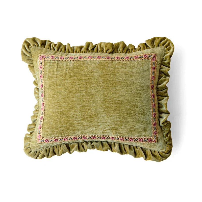 DecorBites™ Dancing Crane Decorative Cushion Cover: High Grade French Retro Pillow Case 45x45cm