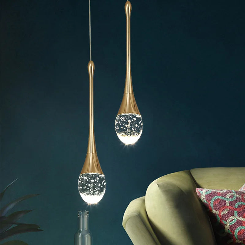 DecorBites™ Crystal Bubble Pendant Chandelier for Dining Room Bedroom Restaurant Bar