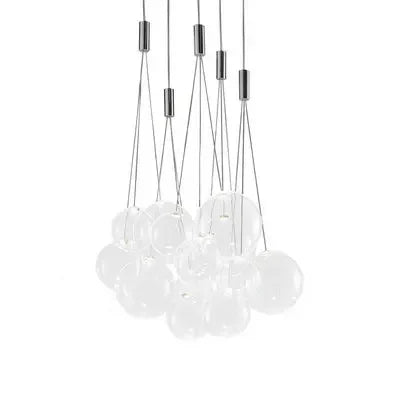 DecorBites™ Glass Ball LED Pendant Light Fixture for Home Decor and Lighting in Various Rooms
