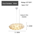 DecorBites™ Cloud Chandelier: Modern White Pendant Light for Commercial & Residential Spaces