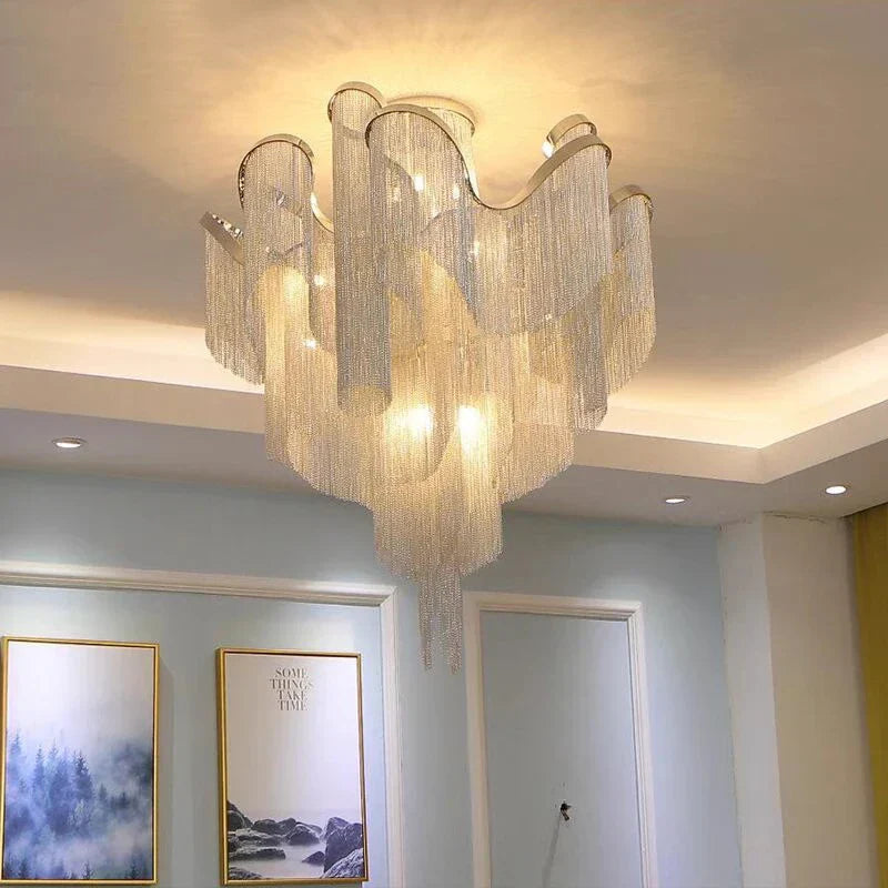 DecorBites™ LED Chandeliers for Living Room Modern Home Decor Pendant Light Fixtures