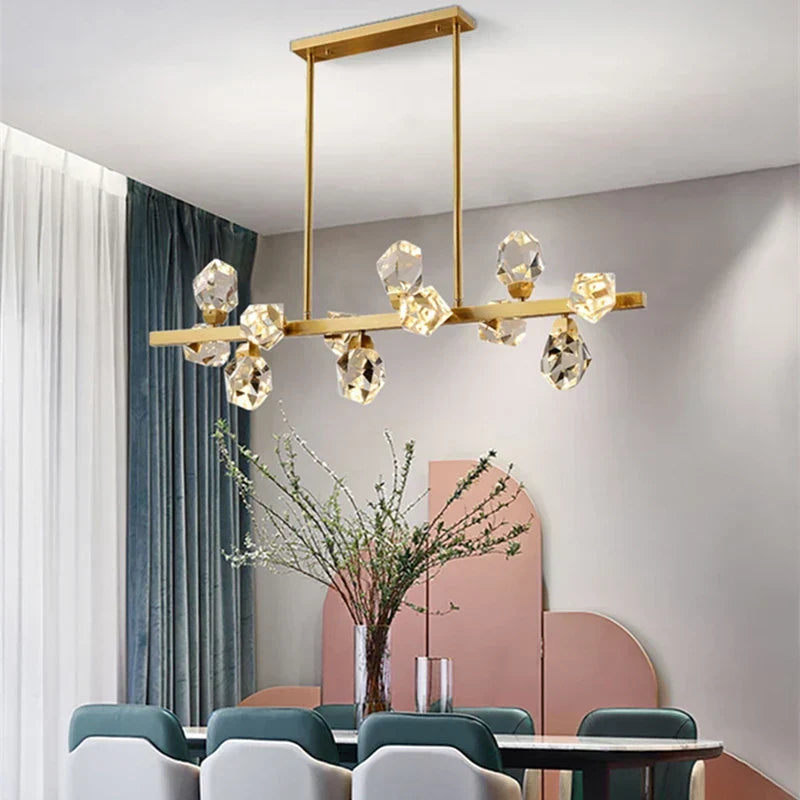 DecorBites™ Crystal LED Pendant Lights: Elegant Lighting Solution for Home Decor