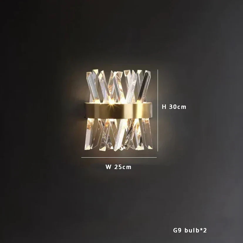 DecorBites™ Black Stainless Steel Crystal Glass Ceiling Chandelier - LED Dimmable Luxury Nordic Light