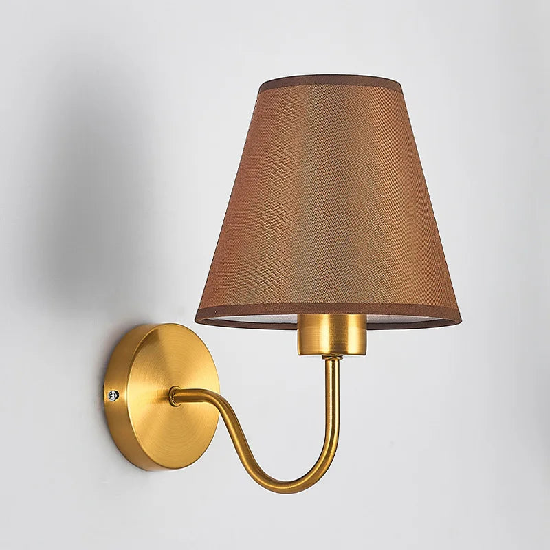 DecorBites™ Cloth LED Wall Lamp, Modern Bedroom Bedside Sconce Light Luminaire