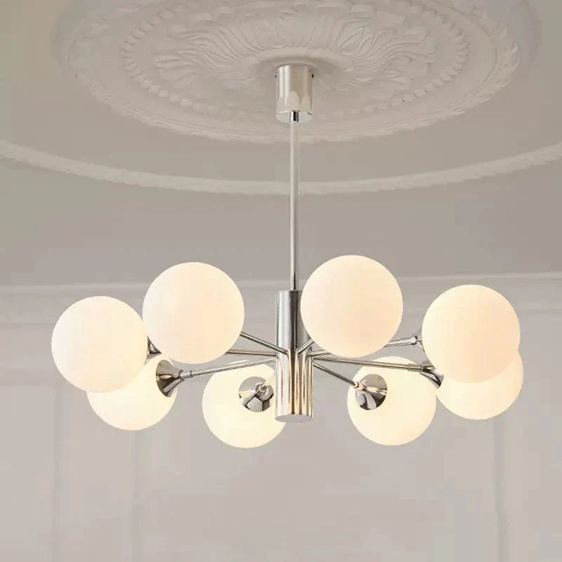 DecorBites™ Glass Ball LED Ceiling Chandelier for Home Decor & Lighting