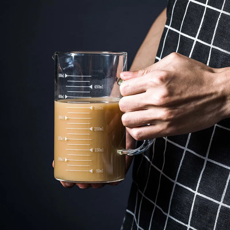 DecorBites™ Heat-Resistant Glass Beaker Mug with Thickened Scale - 2022