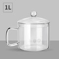 DecorBites™ Glass Salad Bowl with Lid, Large Capacity, Creative Design
