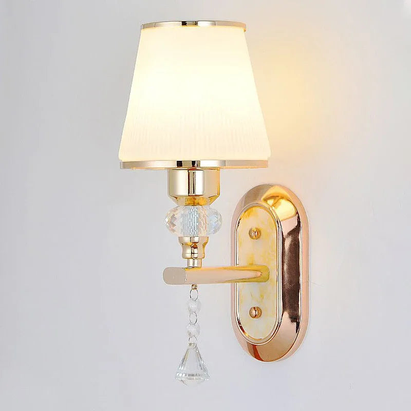 DecorBites™ Crystal Bedside Wall Sconce - Modern Minimalist LED Wall Light - 12W E14