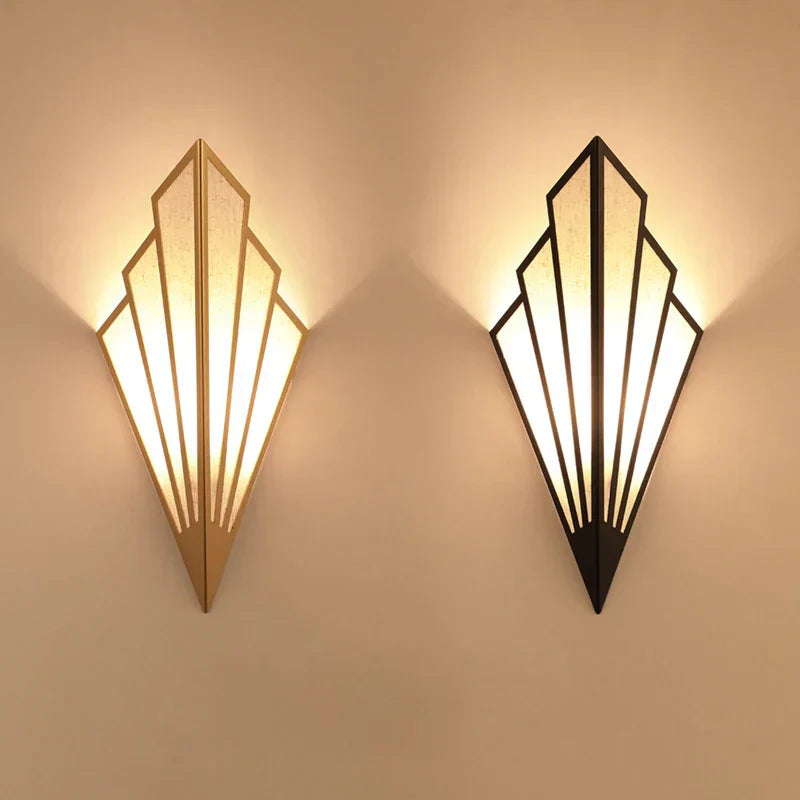 DecorBites™ LED Fan-Shaped Indoor Wall Lamp for Corridor Aisle Staircase Bedroom Lighting