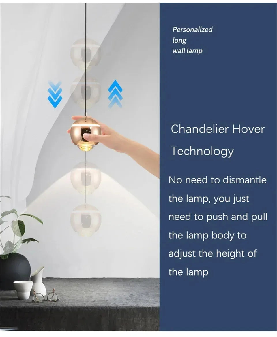 DecorBites™ LED Bedside Pendant Light for Minimalist Home Decor