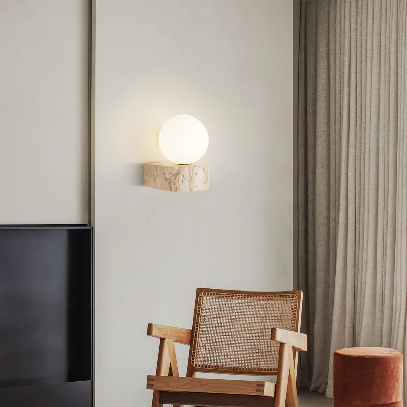 DecorBites™ Glass Lampshade Wall Lights Square Spotlights for Bedroom Decor