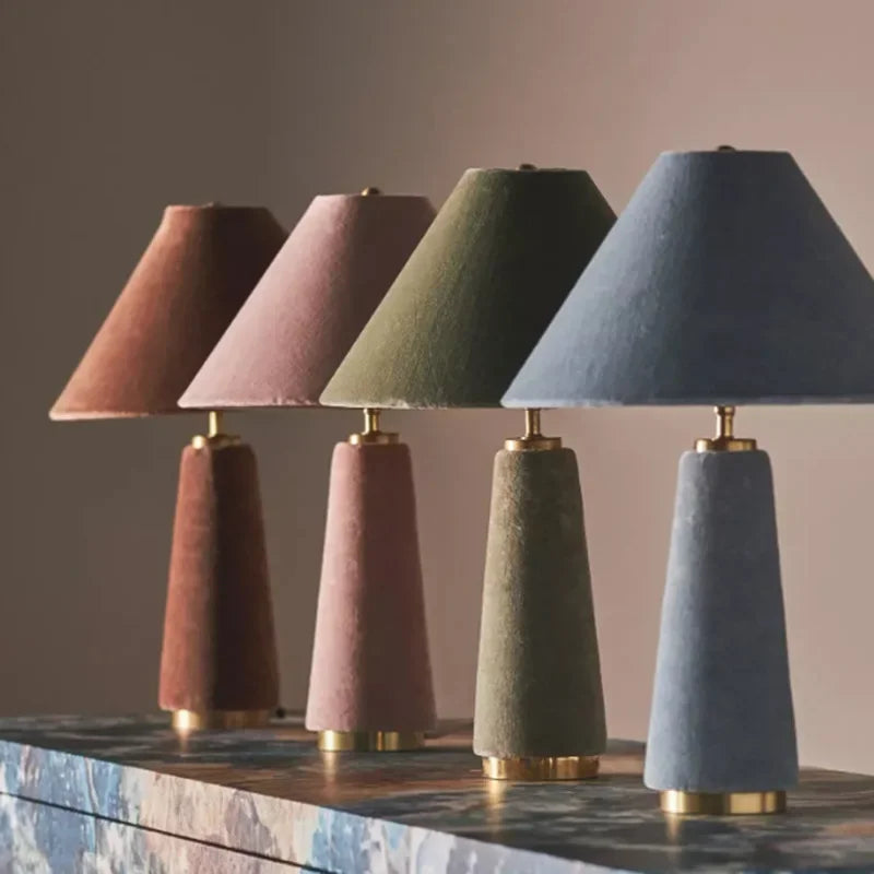 DecorBites™ Cotton Velvet Floor Lamp LED E27 Modern Light Fixtures for Living Room
