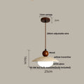 DecorBites™ Adjustable LED Pendant Light - Nordic Modern Yellow Travertine Marble Wood Fixture