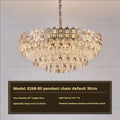 DecorBites™ Crystal Chandelier: Modern Net Red Living Room & Bedroom Luxury Lighting