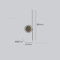 DecorBites™ Circle Straight Bar Wall Lamp | Modern Nordic LED Bedroom Living Room Decor