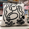 DecorBites™ Geometric Embroidery Cushion Covers: Nordic Modern Decorative Pillowcase for Living Room