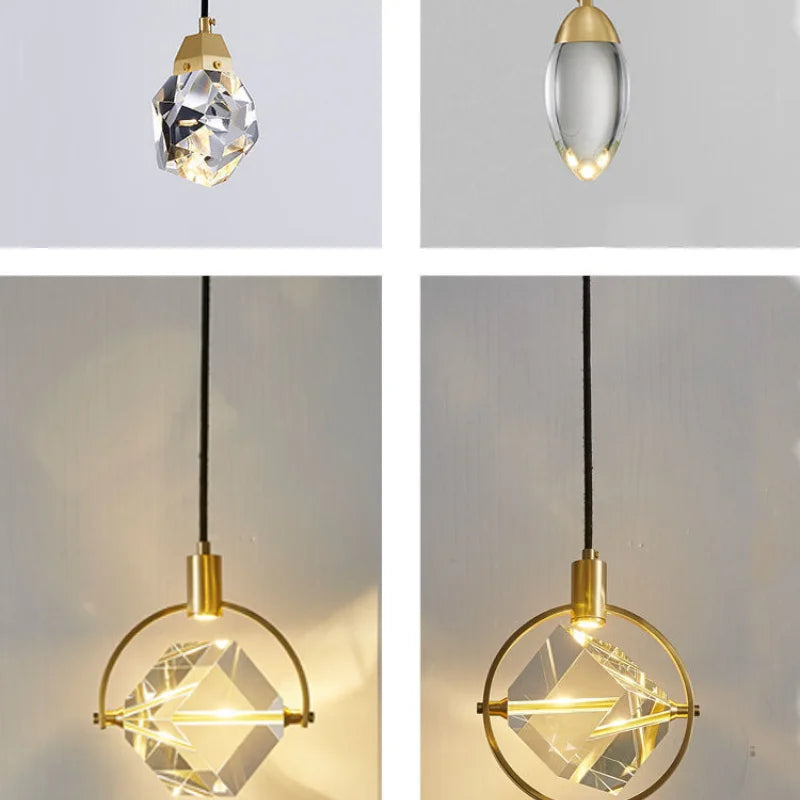 DecorBites™ Crystal LED Pendant Lights for Home Decor Lighting