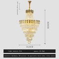 DecorBites™ Crystal Chandelier: Stylish High Spiral Staircase Pendant Lighting