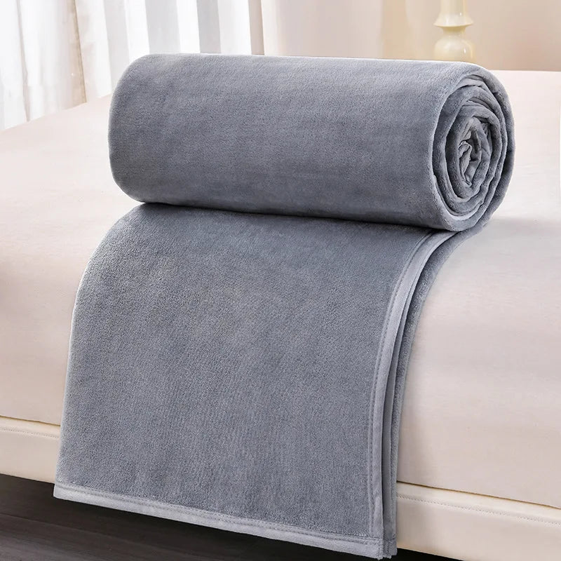 DecorBites™ Cozy Flannel Blanket: Multi-Functional Sofa Cover for Adults