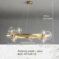 DecorBites™ Clear Glass Bubble Chandelier LED Hanglamp G9 Loft Deco Lighting