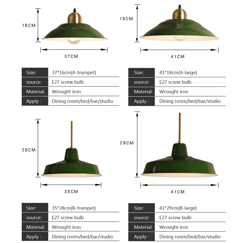 DecorBites™ Iron Industrial Chandeliers, Nordic Pendant Light for Home, Retro Loft Hanging Lamps