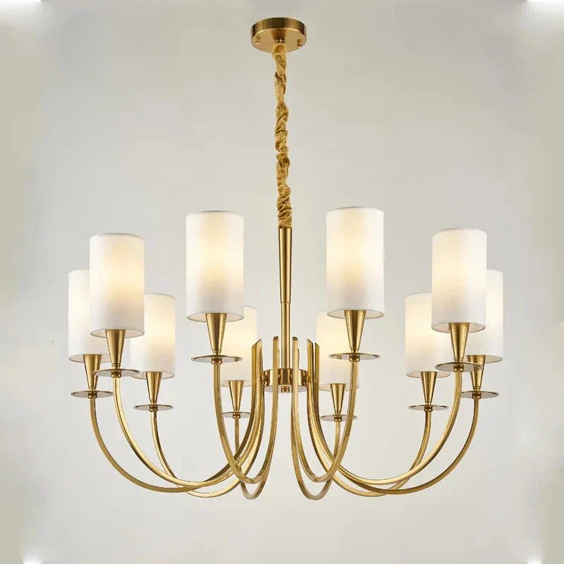 DecorBites™ Copper Ceiling Chandelier for Living Room Kitchen Bedroom Lighting
