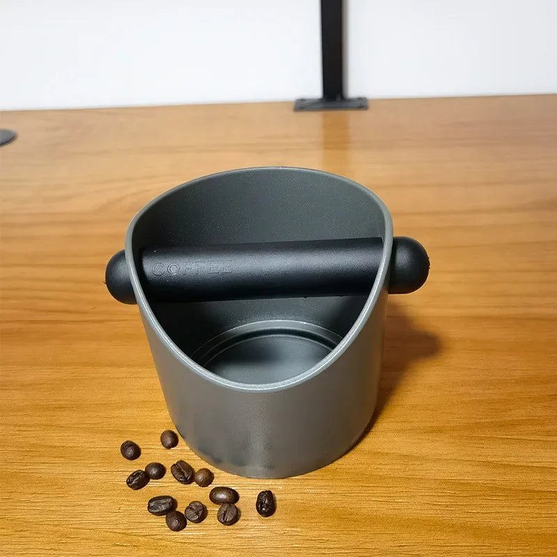 DecorBites™ Espresso Knock Box with Removable Bar and Non Slip Base