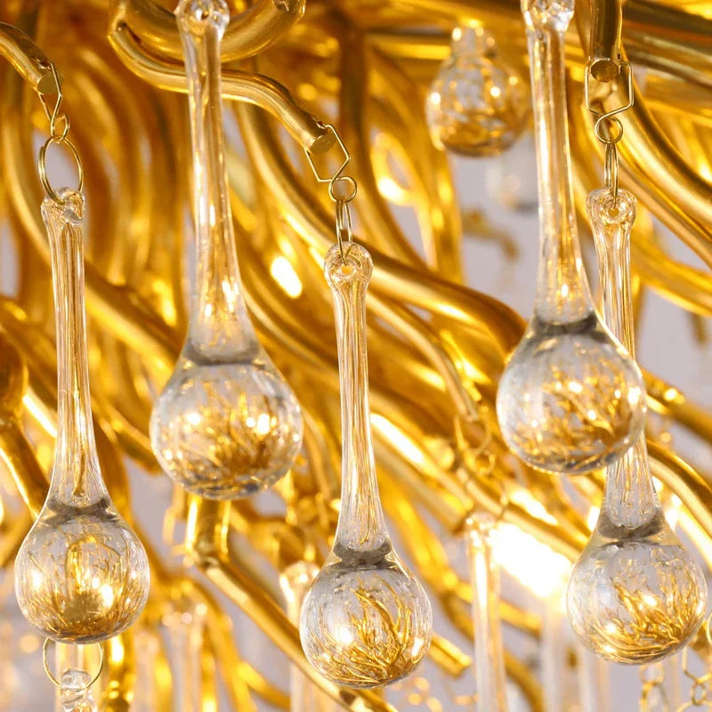 DecorBites™ Crystal Ceiling Chandelier: Modern Luxury for Living, Dining, Bedroom, Hotel, Hall Décor