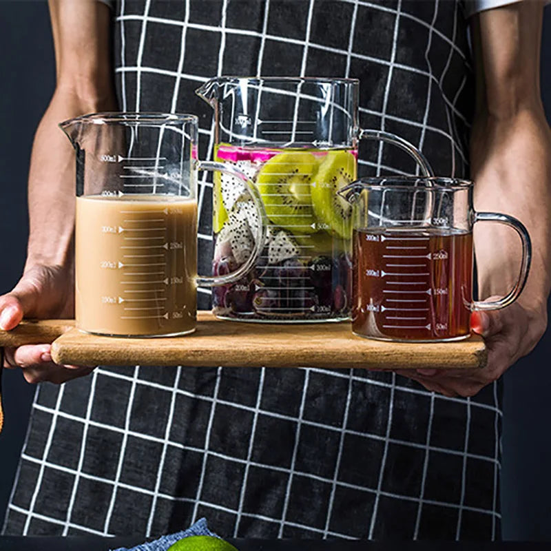 DecorBites™ Heat-Resistant Glass Beaker Mug with Thickened Scale - 2022