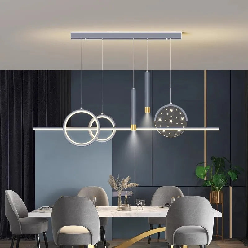DecorBites™ LED Pendant Chandeliers for Modern Living and Dining Rooms